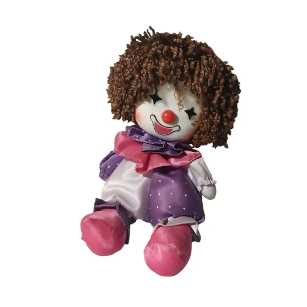 Faratak Vintage Clown 1980s Wind-Up with Rotating Head Music Plays Working
